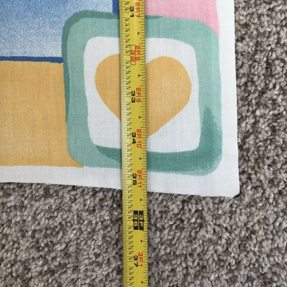 Vtg Helen Paule Calico Critters Fabric Panel Baby Blanket 44x35